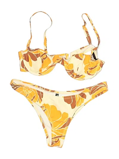Pre-owned Out From Under Two Piece Swimsuit In Yellow