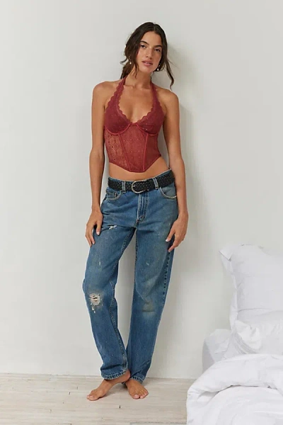 Out From Under Weekend In Marrakesh Halter Corset In Assorted, Women's At Urban Outfitters
