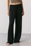 Out From Under Willa Easy Pull-on Lounge Pant In Black, Women's At Urban Outfitters In Black