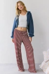 Out From Under Willa Easy Pull-on Lounge Pant In Maroon, Women's At Urban Outfitters In Multi