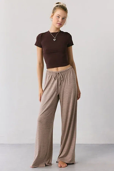 Out From Under Willa Easy Pull-on Lounge Pant In Taupe, Women's At Urban Outfitters In Neutral
