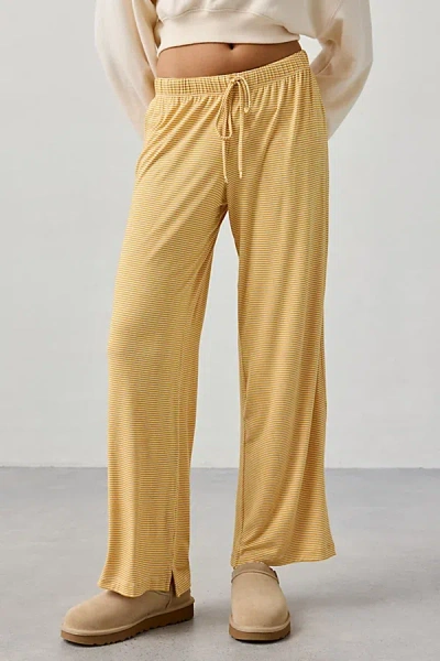 Out From Under Willa Easy Pull-on Lounge Pant In Yellow, Women's At Urban Outfitters
