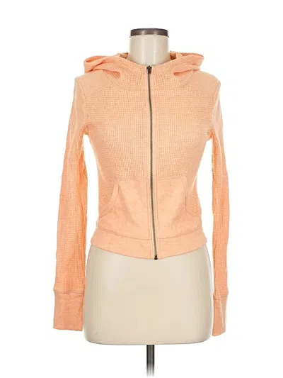 Pre-owned Out From Under Zip Up Hoodie In Orange