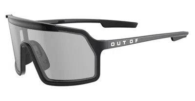 Out Of Bot 3 - Black / White / Irid Clear Medium Sunglasses In Blue
