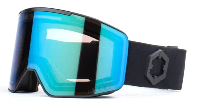 Out Of Electra 3 - Black / Irid Green Sunglasses In Burgundy