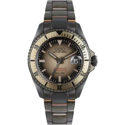 Out Of Order Automatico Quaranta Ultra Brushed Bracelet Automatic Watch, 40mm In Sand