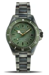 Out Of Order Casanova Bracelet Watch, 38mm In Green