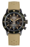 Out Of Order Pilot Cronografo Chronograph Silicone Strap Watch, 43mm