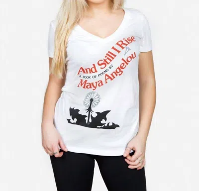 Out Of Print And Still I Rise Tee In White