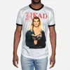 Out Of Print Read Fabio Ringer Tee In White In White