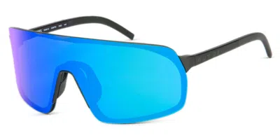 Out Of Rams Adapta Xs100203m Men's Sunglasses Black Size Medium In Blue