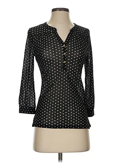 Pre-owned Outback Red 3/4 Sleeve Blouse In Black