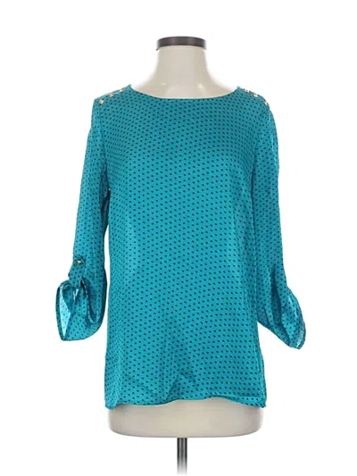 Pre-owned Outback Red 3/4 Sleeve Blouse In Blue