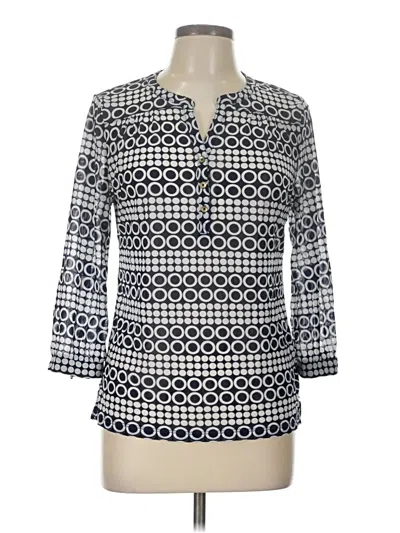 Pre-owned Outback Red 3/4 Sleeve Blouse In Blue