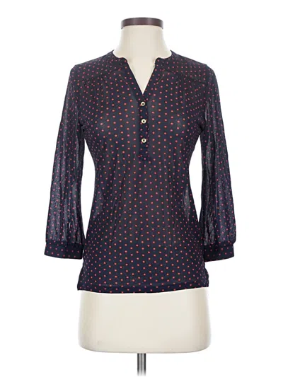 Pre-owned Outback Red 3/4 Sleeve Blouse In Blue