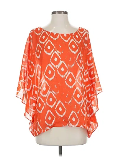 Pre-owned Outback Red 3/4 Sleeve Blouse In Orange