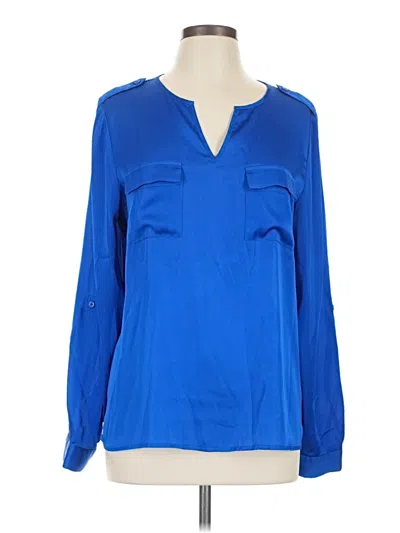 Pre-owned Outback Red Long Sleeve Blouse In Blue