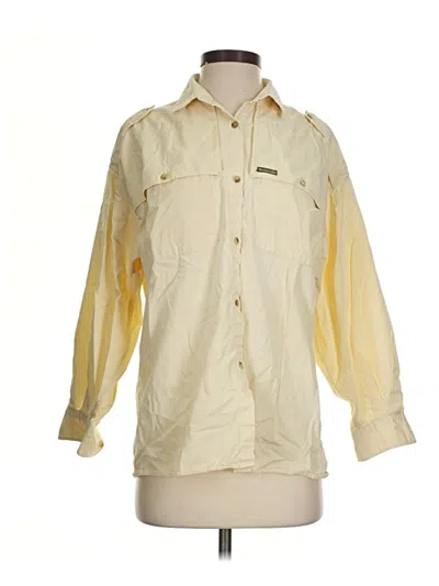 Pre-owned Outback Red Long Sleeve Button Down Shirt In Ivory