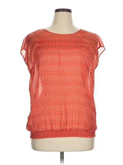 Pre-owned Outback Red Short Sleeve Blouse In Orange