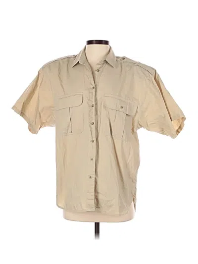 Pre-owned Outback Red Short Sleeve Button Down Shirt In Brown