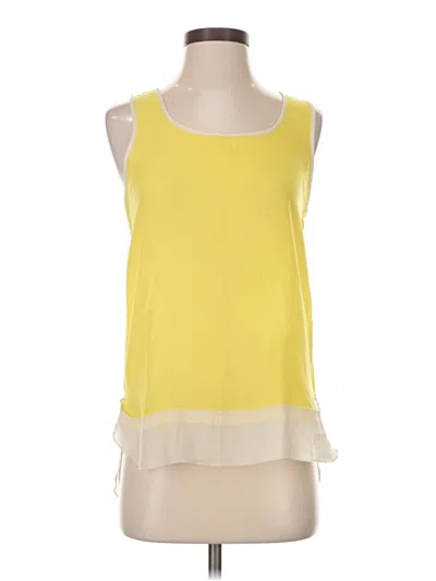 Outback Red Sleeveless Top Yellow Scoop Neck Tops