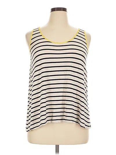 Pre-owned Outback Red Tank Top Ivory Strapless Neckline Tops