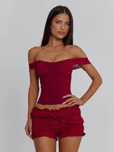 Outcast Amaya Top Deep Red