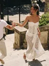 Outcast Amora Maxi Skirt White