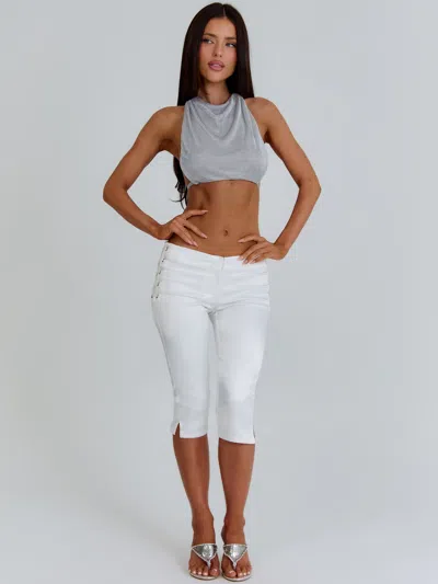 Outcast Ana Crop Top Silver