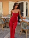 Outcast Ari Jumpsuit Red