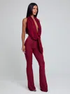Outcast Arlen Jumpsuit Burgundy In Brown