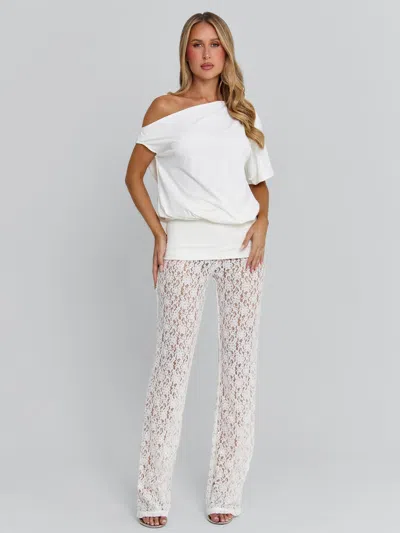 Outcast Avenelle Pant White