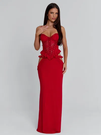 Outcast Beck Maxi Dress Red