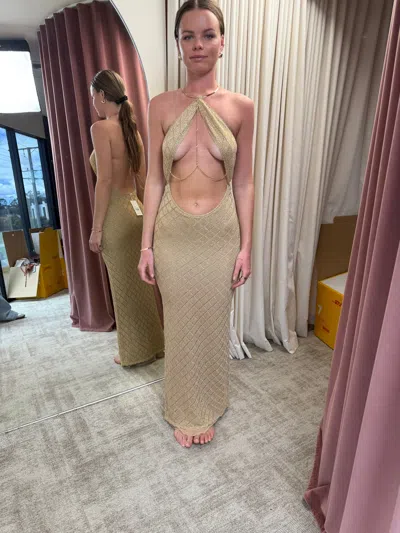 Outcast Bel Maxi Dress Gold