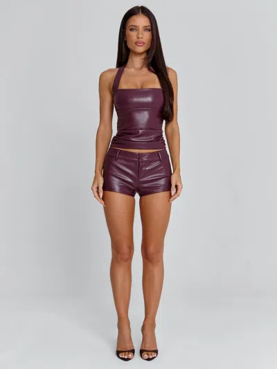 Outcast Bora Top Burgundy In Purple