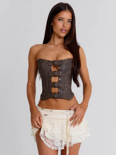 Outcast Briellie Mini Skirt Ivory