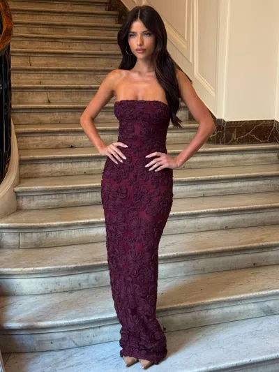Outcast Carlo Maxi Dress Dark Mauve In Purple