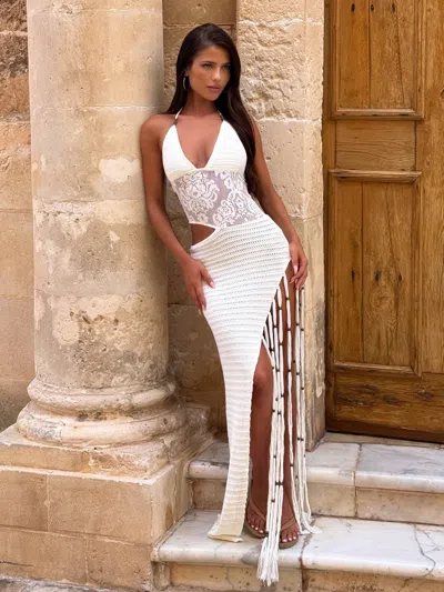 Outcast Carmena Maxi Dress Off White