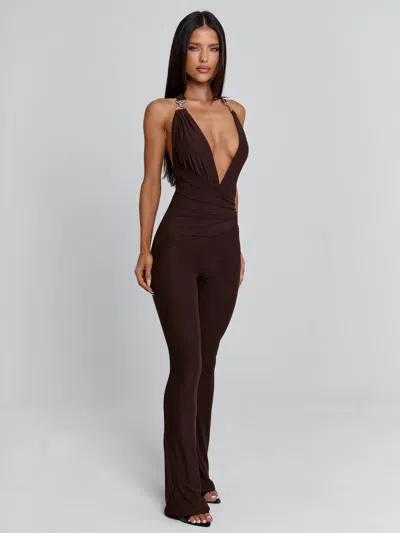 Outcast Carys Jumpsuit Chocolate