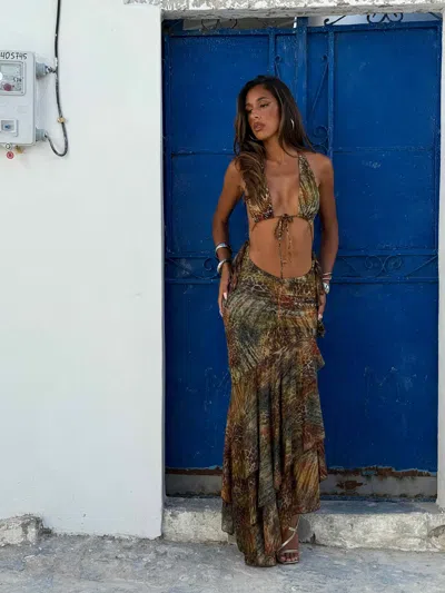 Outcast Casi Maxi Dress Safaria