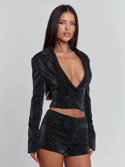 Outcast Celene Shorts Black Sparkle