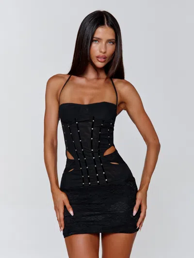 Outcast Celestine Mini Dress Black