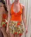Outcast Cetara Mini Skirt Tigerlily