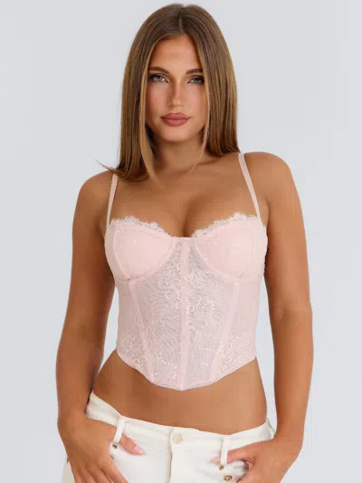 Outcast Crystil Corset Pink