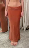 Outcast Denver Maxi Skirt Orange Shimmer
