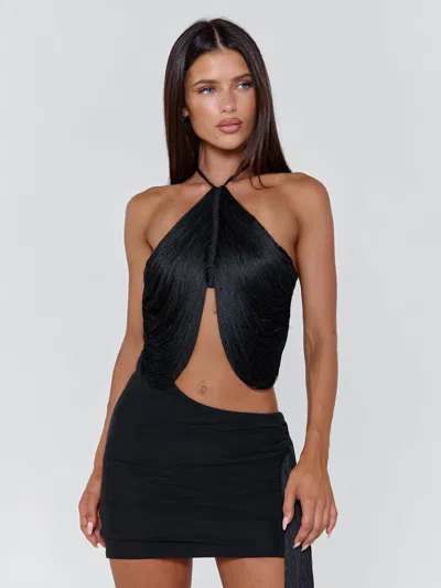 Outcast Frostline Mini Dress Black