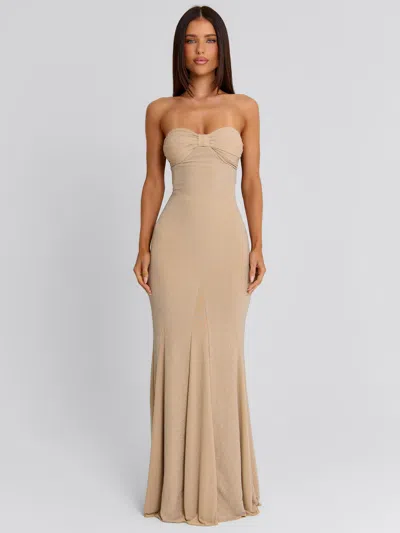 Outcast Gabriele Maxi Dress Gold