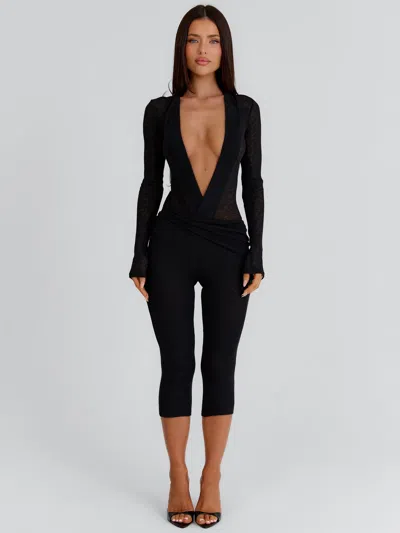 Outcast Giovana Capri Jumpsuit Black