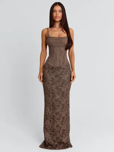 Outcast Hadlai Maxi Dress Brown