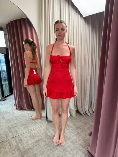 Outcast Hari Mini Dress Red